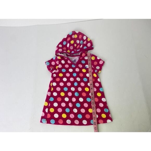 OP Ocean Pacific Pink Polka Dot Terrycloth Swim Cover - Size 24 Months - Picture 7 of 7
